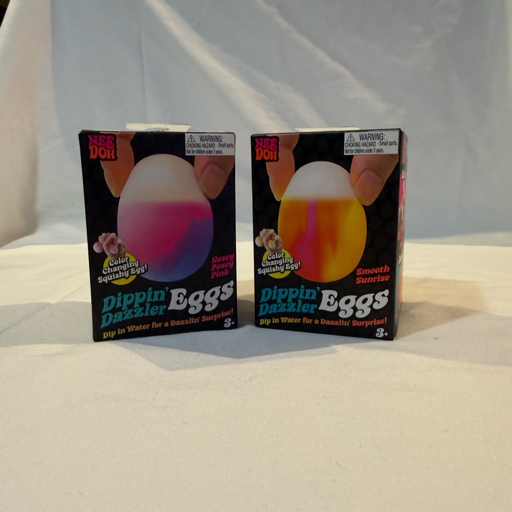 Dippin' Dazzler Eggs - Colorful Squishy Toy 
Set of 2